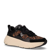 Diamanta sneaker in pelle ed ecopelle noce nero | Boscaini Scarpe