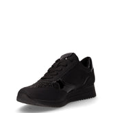 Sneaker in tessuto e ecopelle nero | Boscaini Scarpe