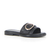 Ciabatta con fibbia black | Boscaini Scarpe