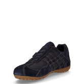 Sneaker sneaker slip on in pelle blu navy | Boscaini Scarpe