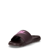 Ciabatta in gomma con fascia larga e logo burgundy rosa | Boscaini Scarpe