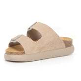 Noelle Chunky ciabatta dark beige | Boscaini Scarpe
