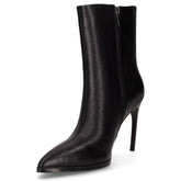 Tronchetto in pelle con zip nero | Boscaini Scarpe