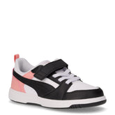 Rebound V6 Lo sneaker da bambino in ecopelle bianco nero - Scarpe Bambina | Boscaini Scarpe