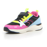 Sneaker bambina nero fuxia giallo | Boscaini Scarpe