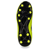 Scarpa da calcio da ragazzo in ecopelle giallo fluo | Boscaini Scarpe