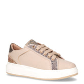 Sneaker in ecopelle con platform bianco beige | Boscaini Scarpe