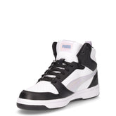 Rebound V6 Mid space sneaker da ragazzo in ecopelle nero lilla | Boscaini Scarpe