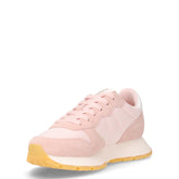 Ally Glitter Textile sneaker in pelle e tessuto rosa | Boscaini Scarpe