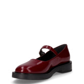 Ballerina in ecopelle con cinturino bordò | Boscaini Scarpe