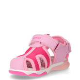 Sandalo in tessuto ed ecopelle bambina fuxia rosa | Boscaini Scarpe