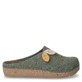Ciabatta in tessuto con decoro foglie menta | Boscaini Scarpe