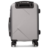 Trolley rigido 52 cm grigio argento | Boscaini Scarpe
