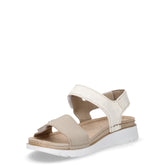 Sandalo in pelle con strappi ghiaccio | Boscaini Scarpe