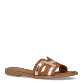 Ciabatta cuoio platino - Saldi Ciabatte Donna | Boscaini Scarpe