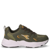 Alley GS sneaker in tessuto ed ecopelle verde | Boscaini Scarpe