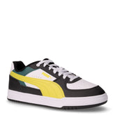 Caven III Block sneaker in ecopelle nero giallo bianco | Boscaini Scarpe
