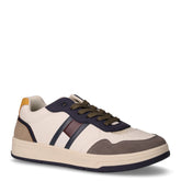 Sneaker in ecopelle bambino bianco blu multicolor | Boscaini Scarpe