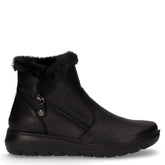 Stivaletto in pelle con zip nero | Boscaini Scarpe