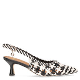 Décolleté slingack a punta bianco nero | Boscaini Scarpe