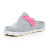 Ciabatta con plantare estraibile argento | Boscaini Scarpe