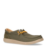 Stringata casual in tessuto kaki | Boscaini Scarpe