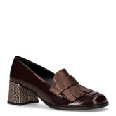 Mocassino con tacco in ecopelle moro bronzo - DU SIMON | Boscaini Scarpe