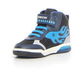 inek sneaker con luci bambino navy turchese | Boscaini Scarpe