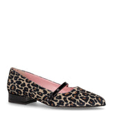 Ballerina in ecopelle con cinturino beige nero | Boscaini Scarpe