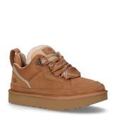 Lowmel sneaker in pelle e tessuto noce | Boscaini Scarpe