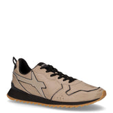 Jet sneaker in tessuto ed ecopelle taupe nero - W6YZ | Boscaini Scarpe