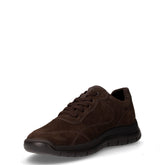 Scarpa sportiva in pelle scamosciata caffè | Boscaini Scarpe