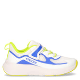 Pro-Ran sneaker bambino in tessuto ed ecopelle bianco blu | Boscaini Scarpe