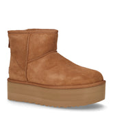 Classic Mini Platform stivaletto caldo in pelle noce - Donna | Boscaini Scarpe