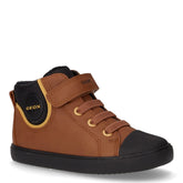 Gisli polacchino sportivo bambino in ecopelle tabacco nero - Scarpe Bambini | Boscaini Scarpe