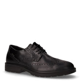 Stringata in pelle stile inglese nero | Boscaini Scarpe