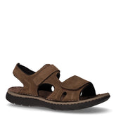 Sandalo sportivo in pelle marrone kaki | Boscaini Scarpe