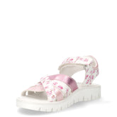 Sandalo in ecopelle bambina bianco rosa | Boscaini Scarpe