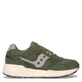 Eclipse sneaker in pelle e tessuto verde grigio | Boscaini Scarpe