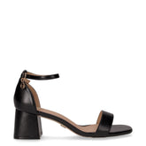 Sandalo in ecopelle con tacco nero - Sandali Con Tacco Donna | Boscaini Scarpe