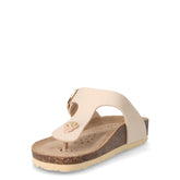 Ciabatta infradito in ecopelle beige | Boscaini Scarpe