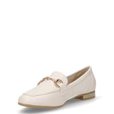 Mocassino in ecopelle con staffa crema | Boscaini Scarpe