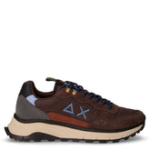 Fire&Camping sneaker in tessuto e pelle scamosciata marrone blu | Boscaini Scarpe