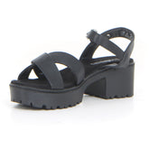 Sandalo con tacco nero | Boscaini Scarpe