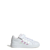 Grand Court 3.0 sneaker in ecopelle bambina bianco iridescente | Boscaini Scarpe