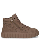 Sneaker in ecopelle con platform taupe | Boscaini Scarpe