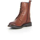 Serilda stivaletto stringato con zip light brown | Boscaini Scarpe