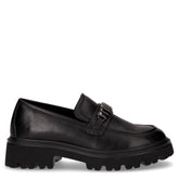 Mocassino chunky in ecopelle nero | Boscaini Scarpe