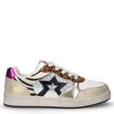 Sneaker in ecopelle e tessuto bambina multicolor | Boscaini Scarpe