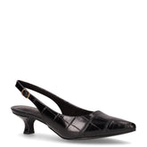 Slingback in ecopelle con tacco nero | Boscaini Scarpe
